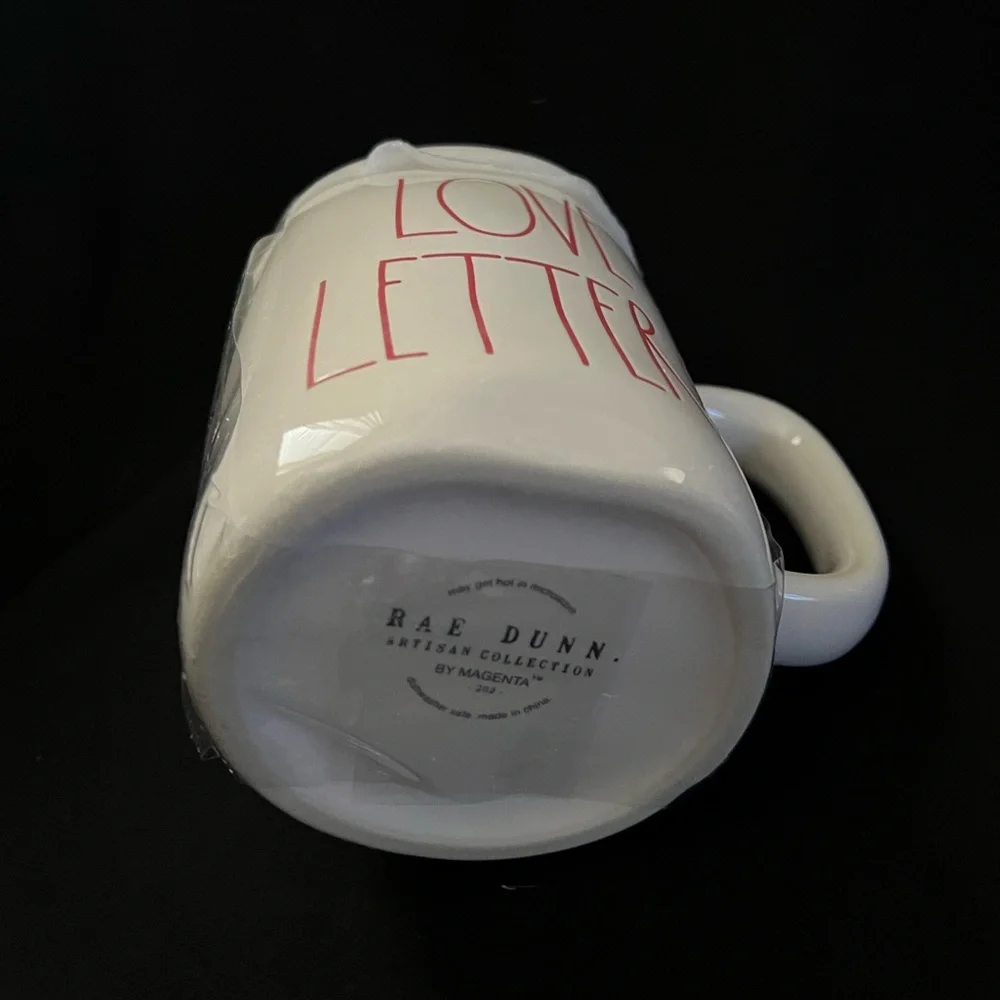 🌷 Rae Dunn Love Letters Mug with Topper Brand New!